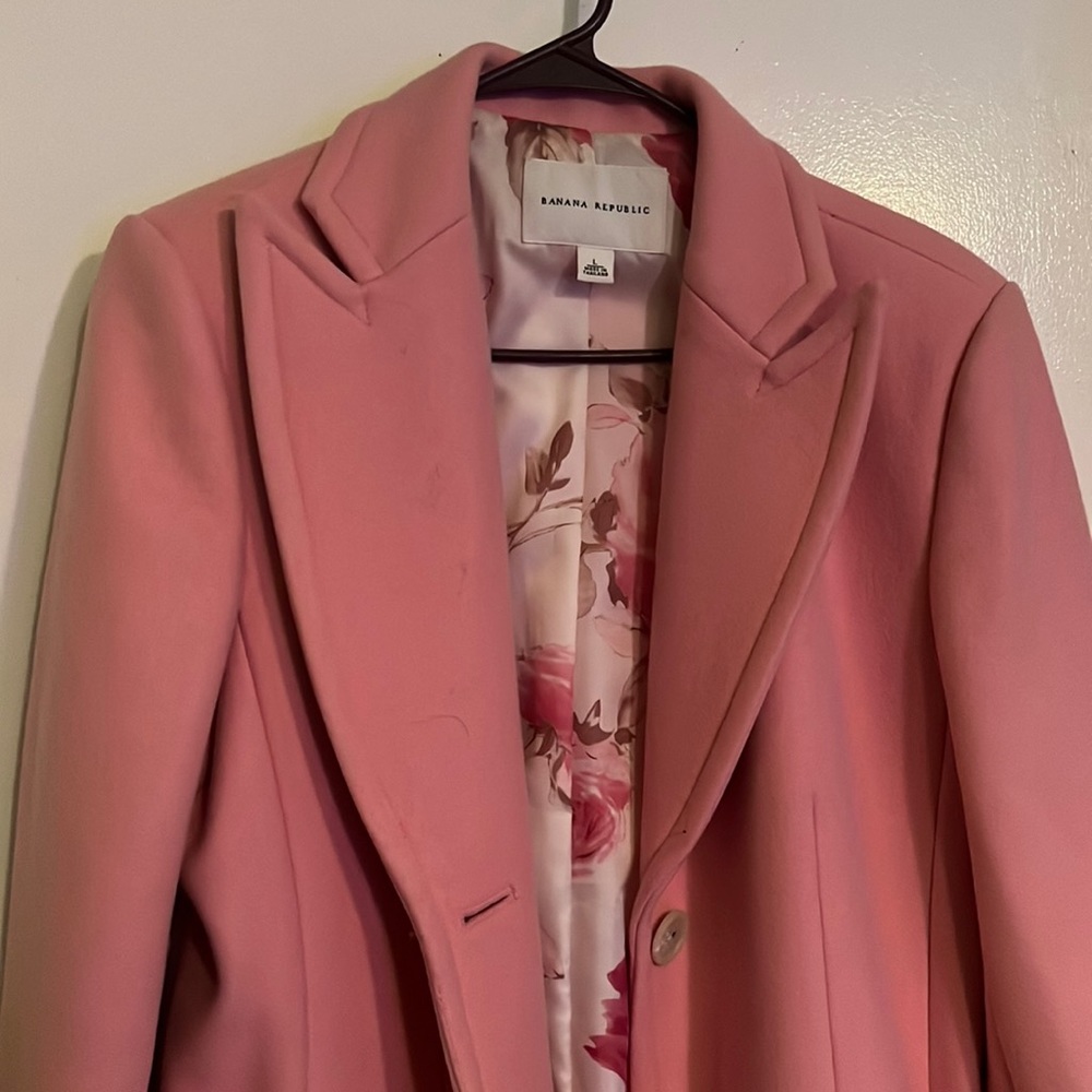 Pink Women’s Large Banana Republic Peacoat